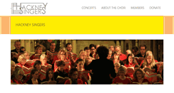 Desktop Screenshot of hackneysingers.org.uk